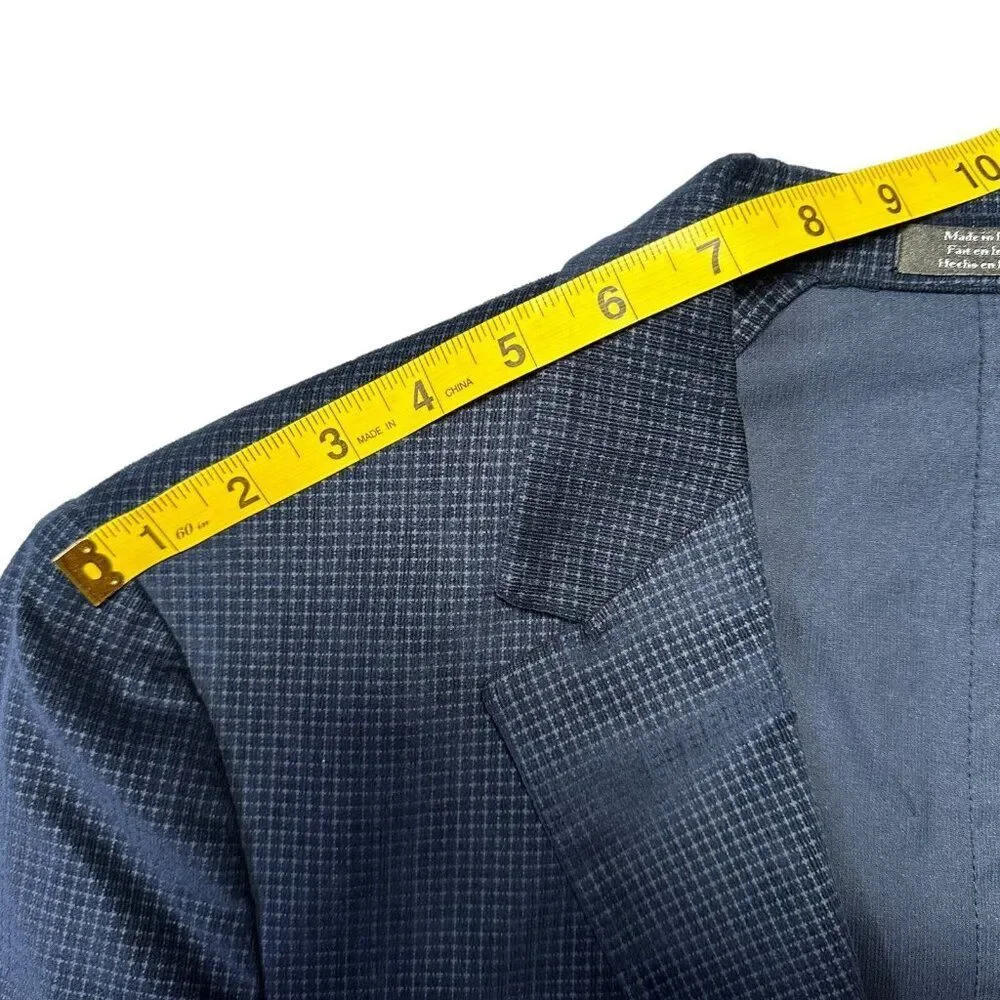 Vince Camuto Navy‎ Blue Men's Medium Cotton Sport Coat Blazer